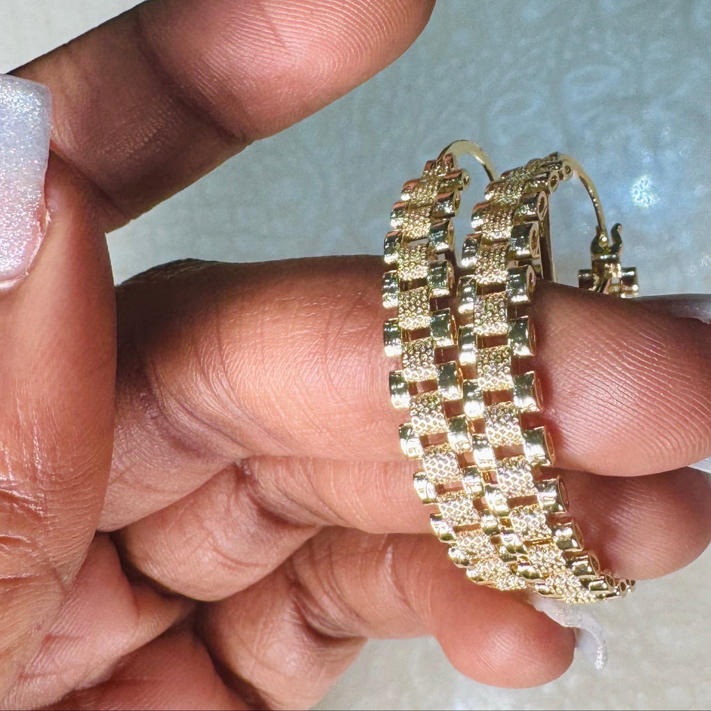 CIRCLE ROLEX HOOPS