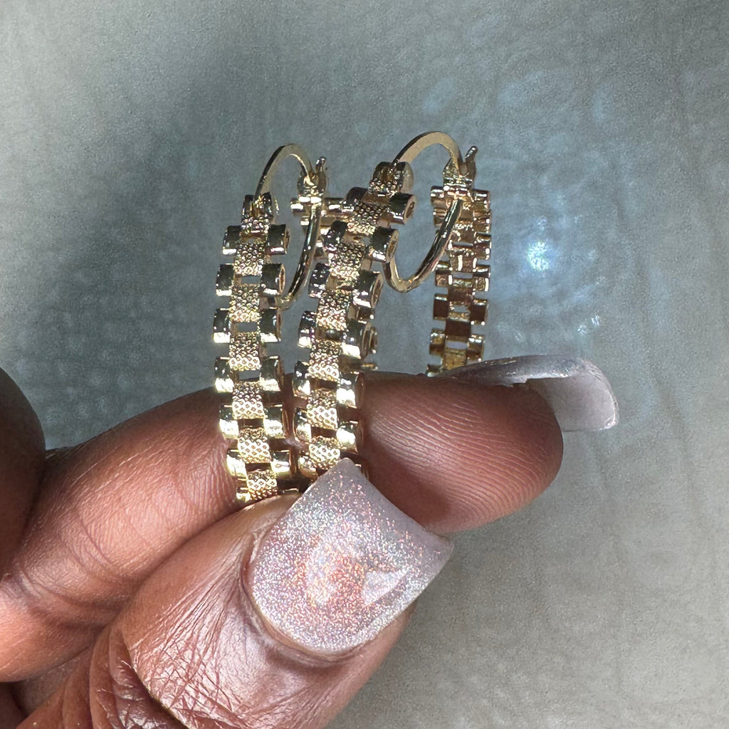 CIRCLE ROLEX HOOPS