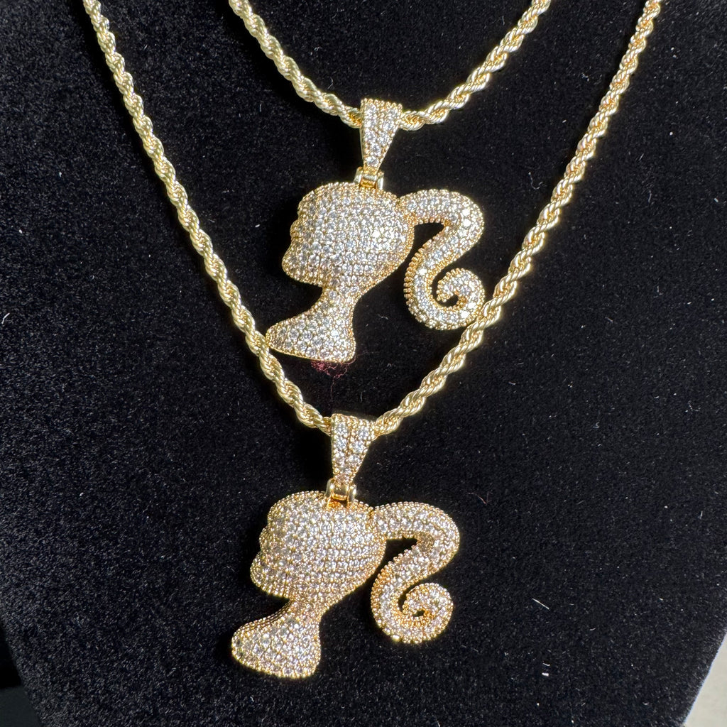 ICEE BARBIE PENDANT + CHAIN