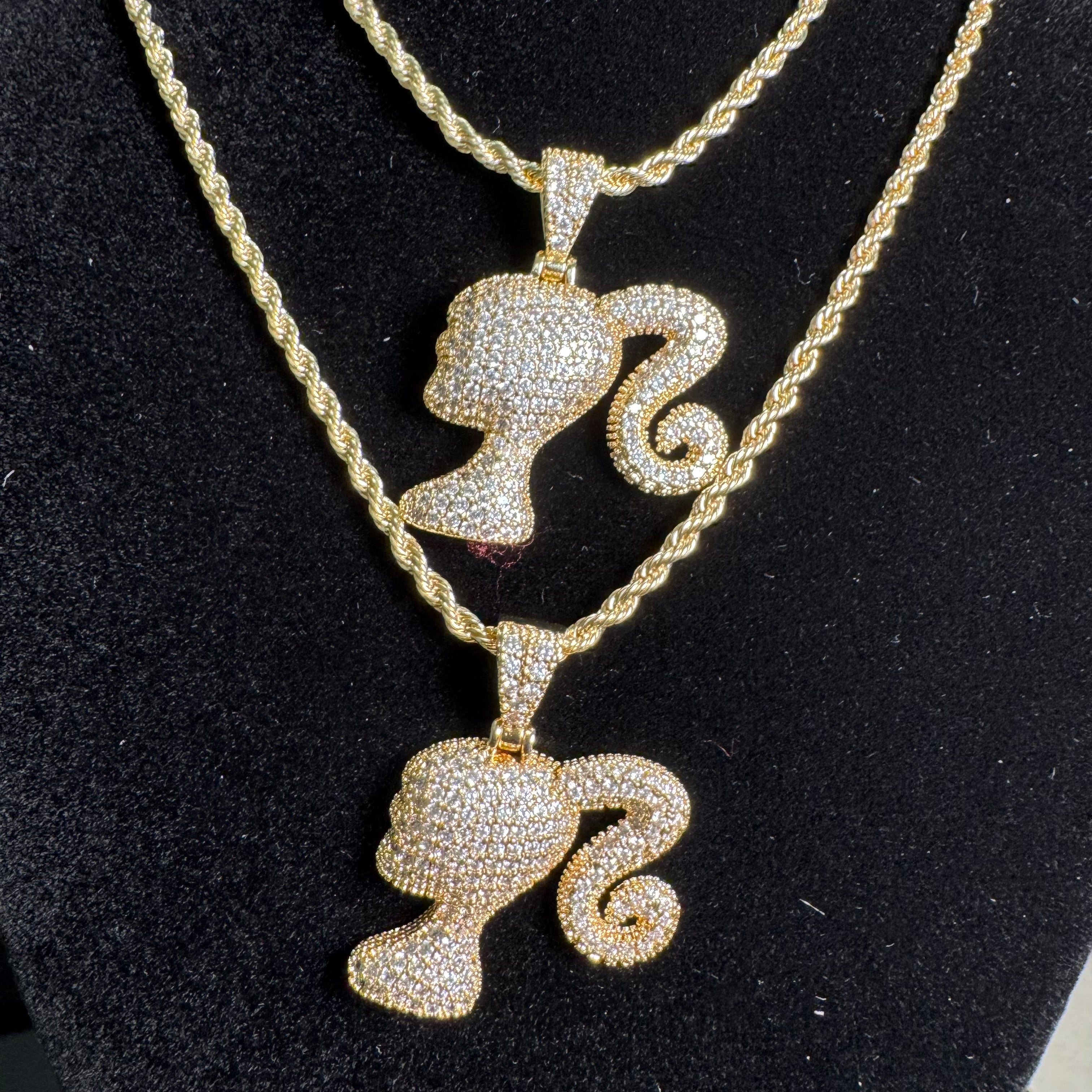 ICEE BARBIE PENDANT + CHAIN