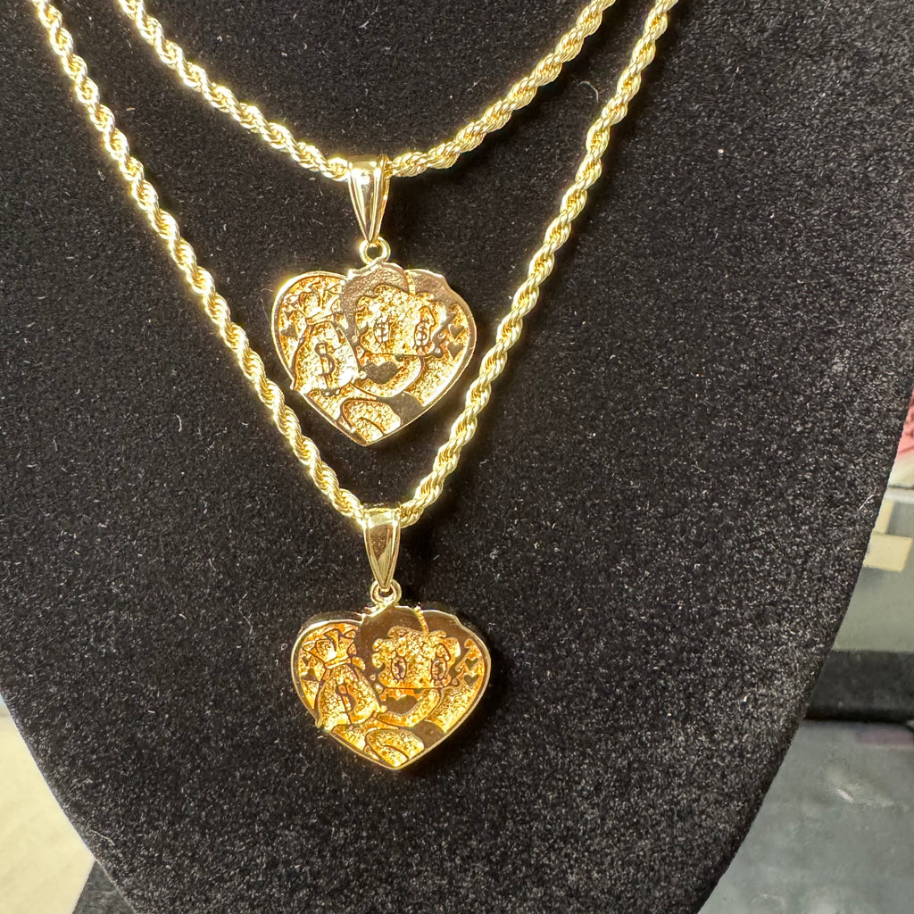 MONEYBAG BETTY HRT PENDANT + CHAIN